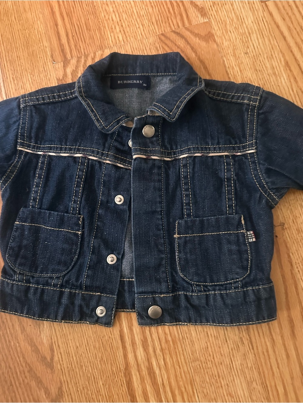 size 3 months BURBERRY Denim Jean Jacket for Baby Girls